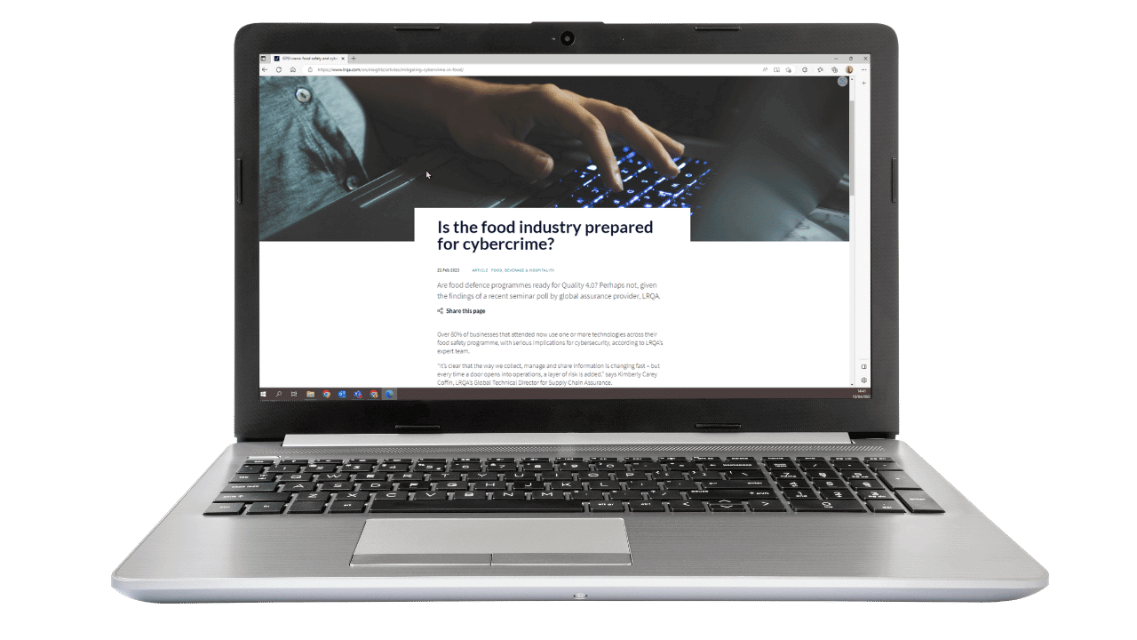 laptop featuring insights article